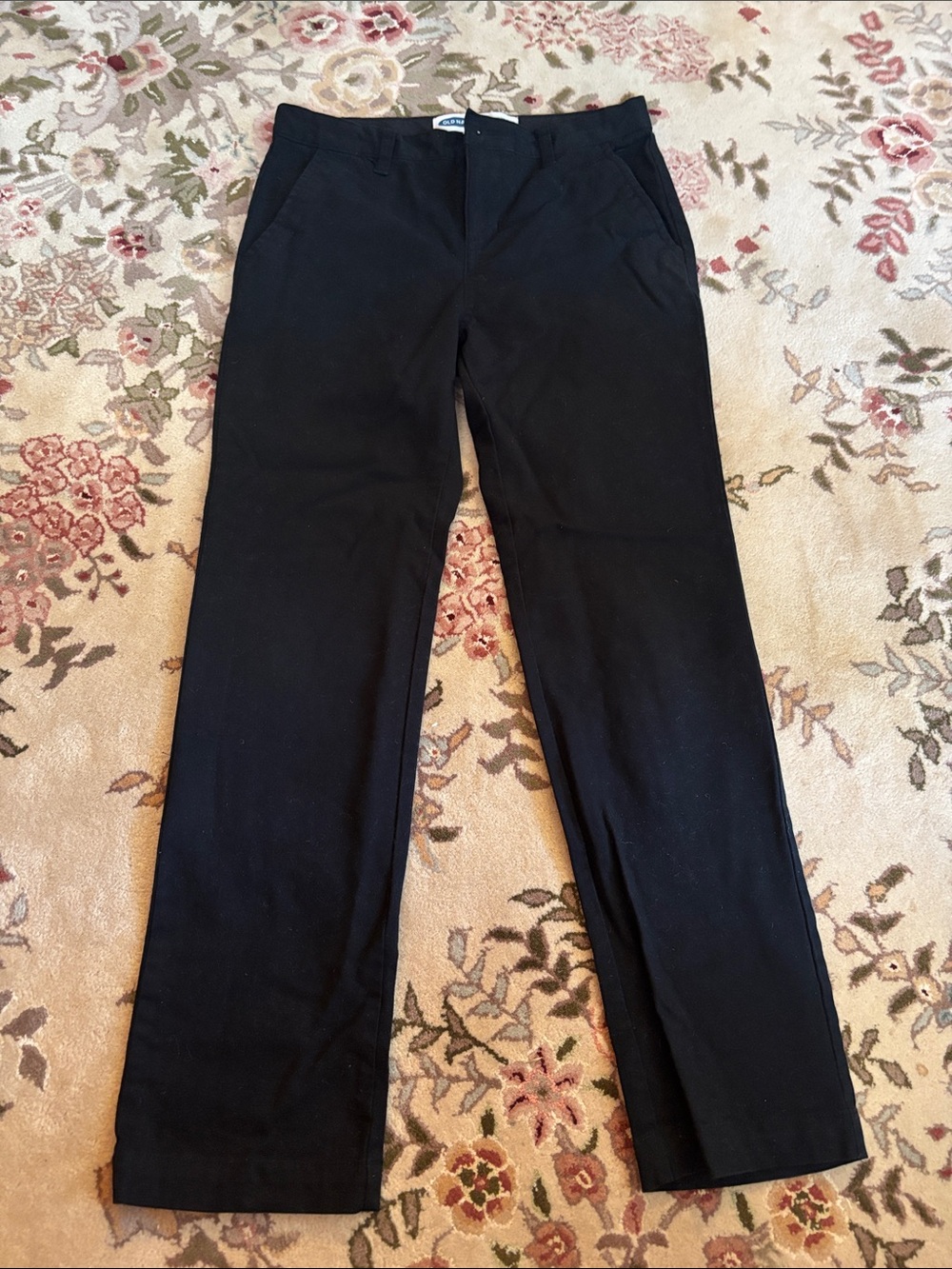 Old Navy Black Boy’s Skinny Built-in-Flex Straight-Leg Chinos